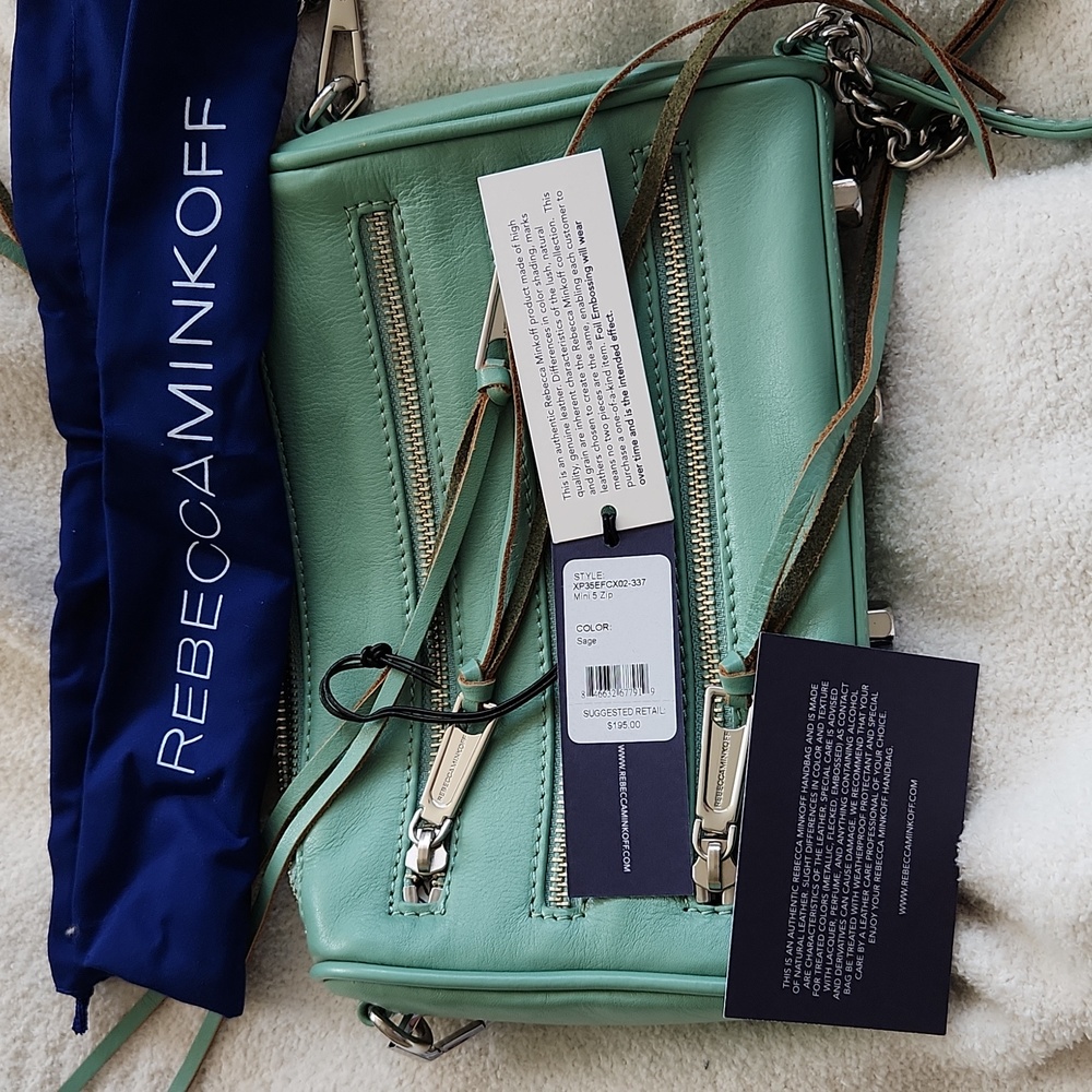 Rebecca Minkoff Mini Zip Convertable Crossbody Bag/Clutch